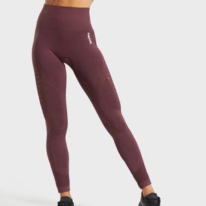 Gymshark Energy+ Seamless Leggings - Berry Red - Small